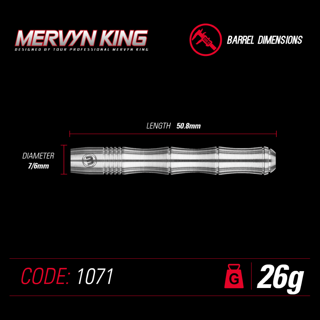 Winmau - Mervyn King Silver - 90%