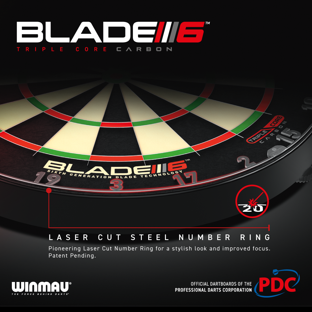 Winmau - Blade 6 Triple Core PDC -  Dartboard