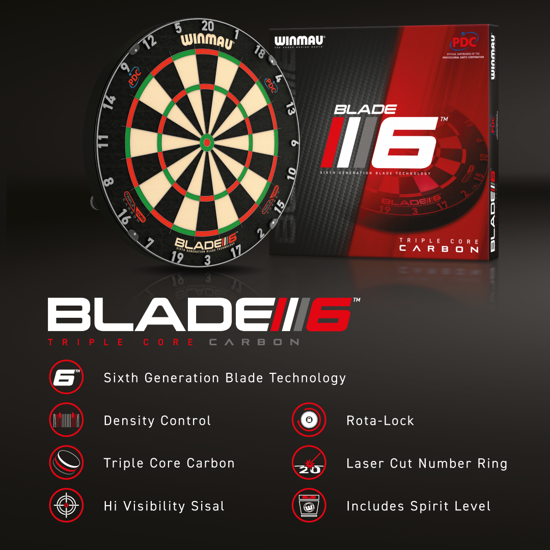 Winmau - Blade 6 Triple Core PDC -  Dartboard