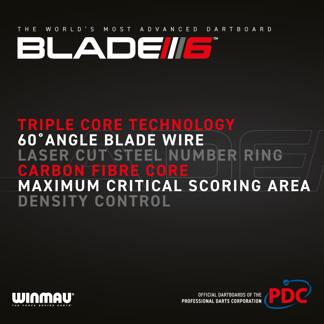 Winmau - Blade 6 Triple Core PDC -  Dartboard