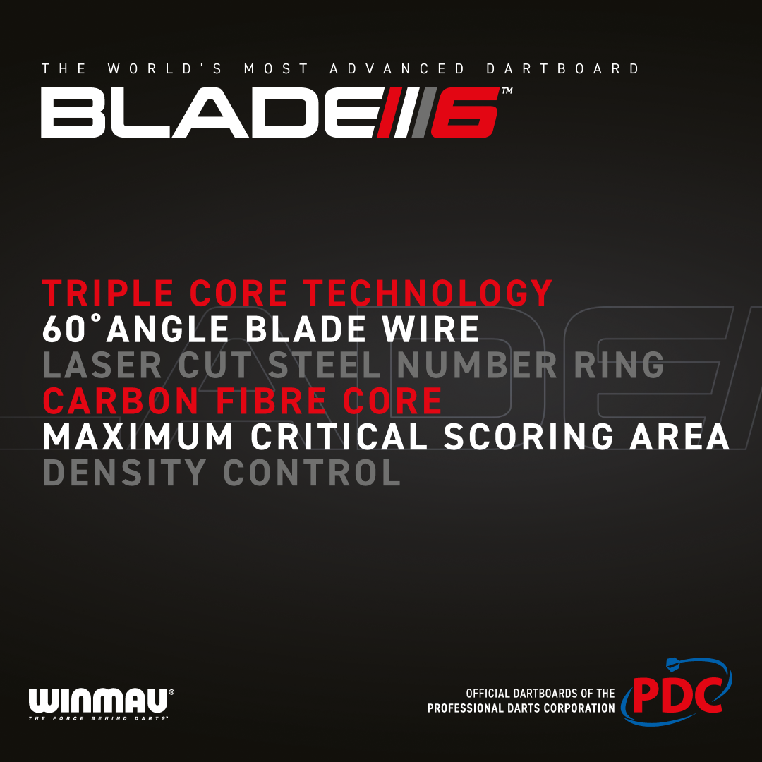 Winmau - Blade 6 Triple Core PDC - Dartboard