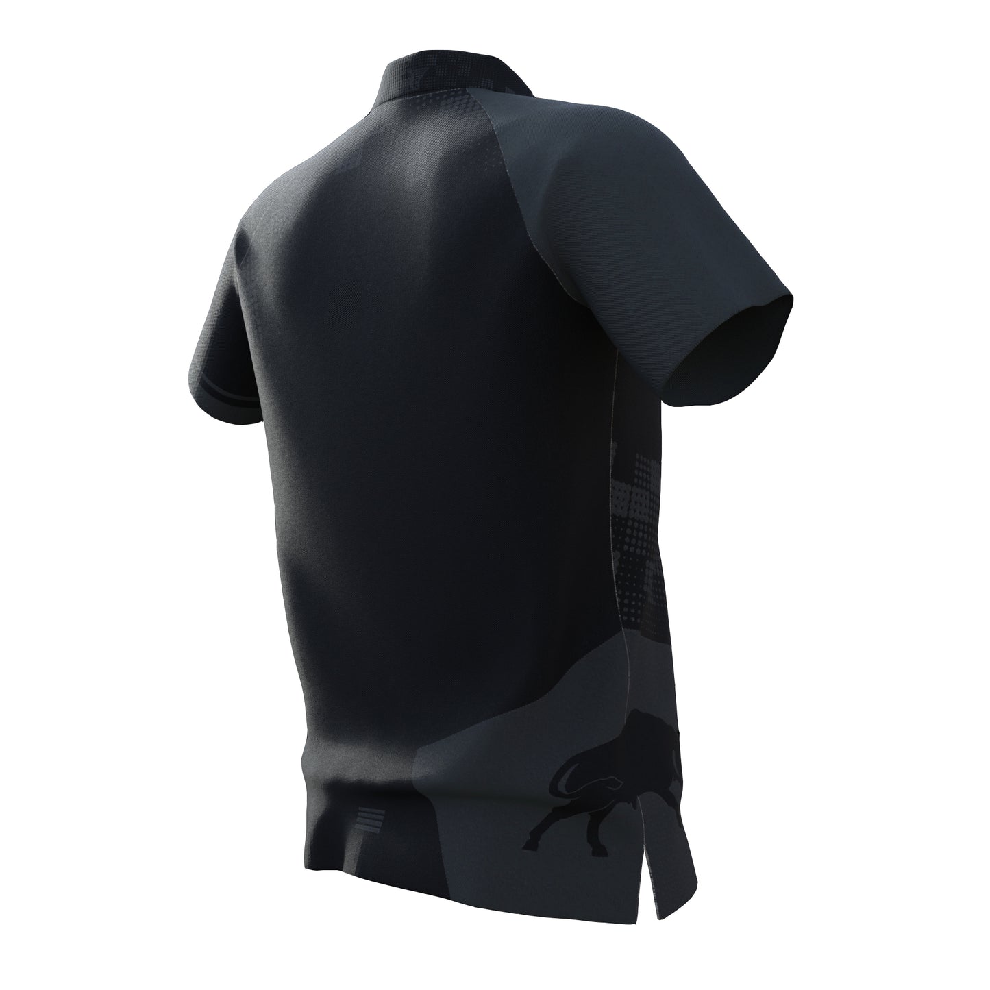 Bull's - Plain Black Dart Polo