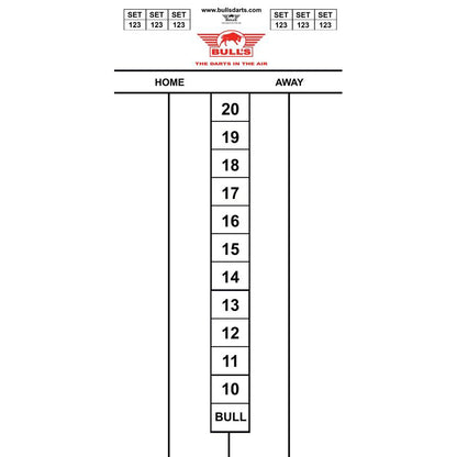 Bull's - Darttel Flex Scoreboard - Tactics - 60 x 30 cm