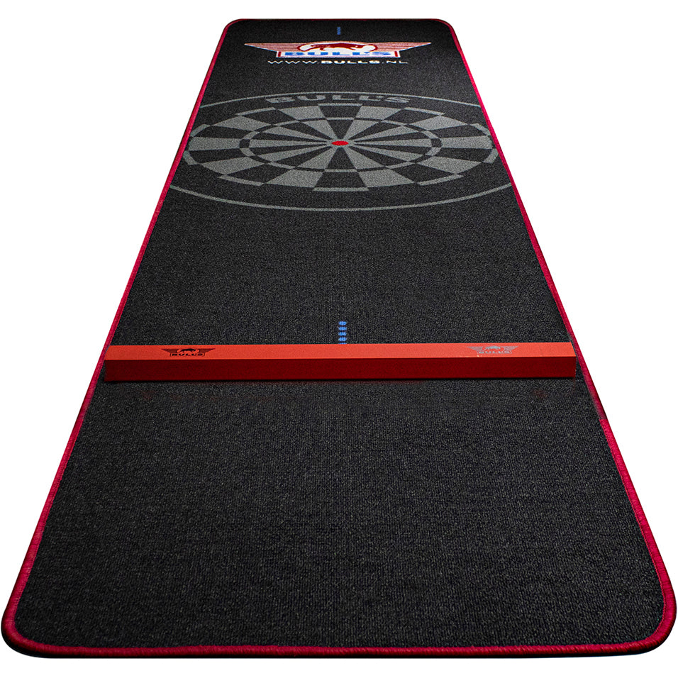 Bull's - Carpet Dartmat + Oche - Black/Red - 300x60 cm