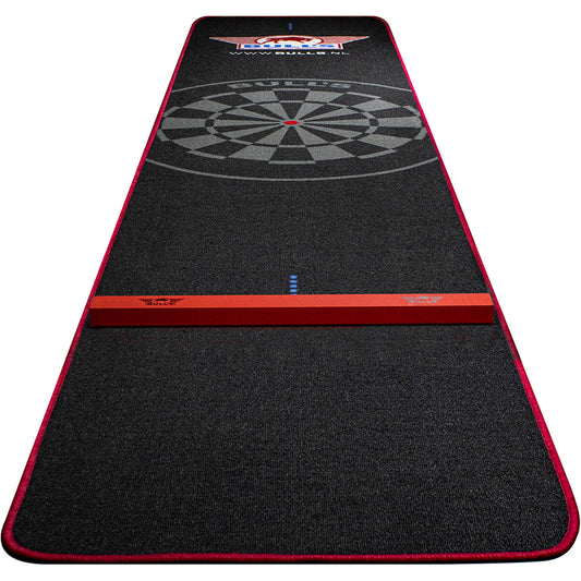 Bull's - Carpet Dartmat + Oche - Black/Red - 300x60 cm