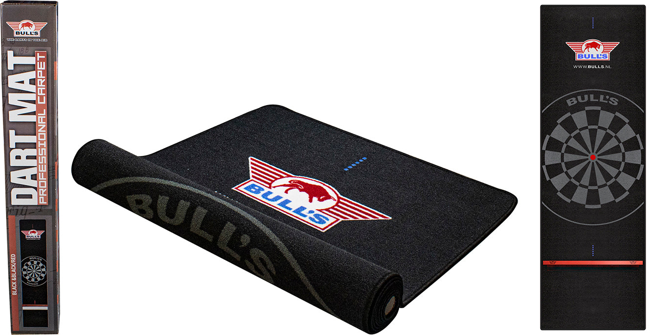 Bull's - Carpet Dartmat + Oche - Black 300x90 cm