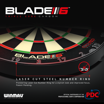 Winmau - Blade 6 Triple Core PDC -  Dartboard