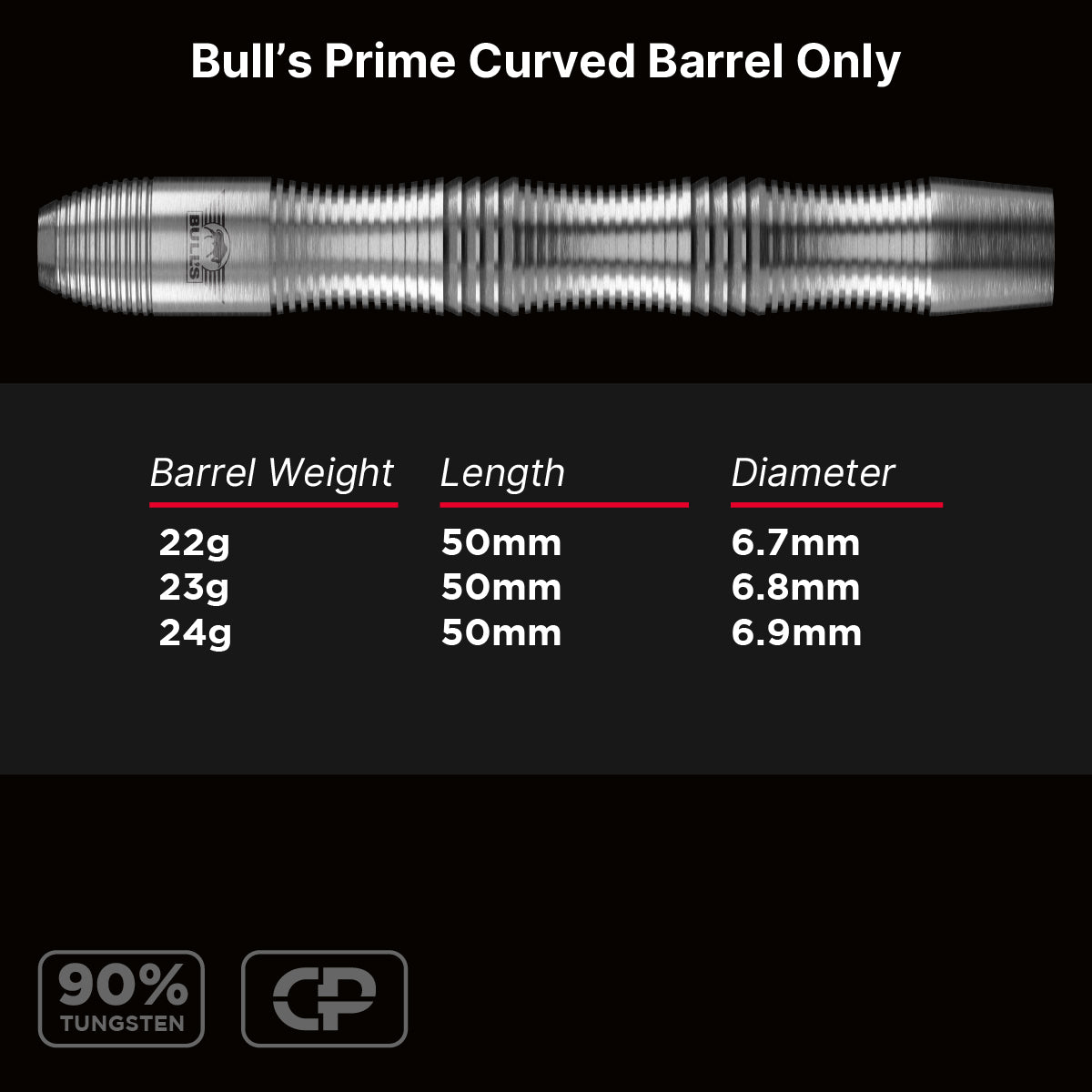 Bull's - Prime 90% - Curved CP - Barrels Only
