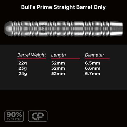 Bull's - Prime 90% - Straight CP - Barrels Only