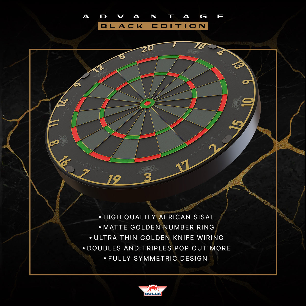 Bull's - Advantage Black - Dartboard