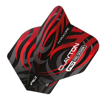 Red Dragon - Jonny Clayton Tribal Black / Red - 100 Micron