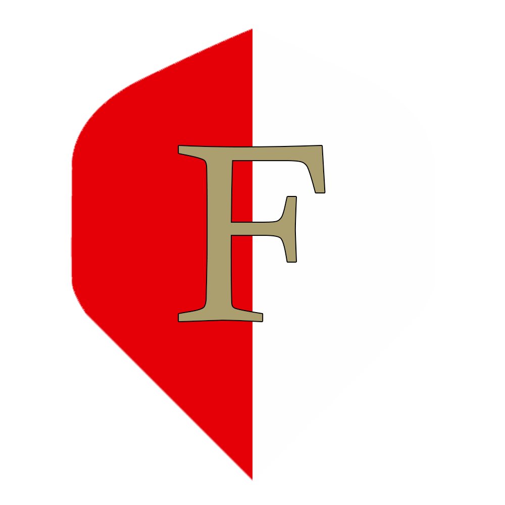 DLDarts - Voetbal - Gouden F - 100 micron